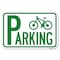 Signmission Bicycle Parking With Graphic Heavy-Gauge Aluminum Sign, 12" x 18", A-1218-24325 A-1218-24325 - alternate 1